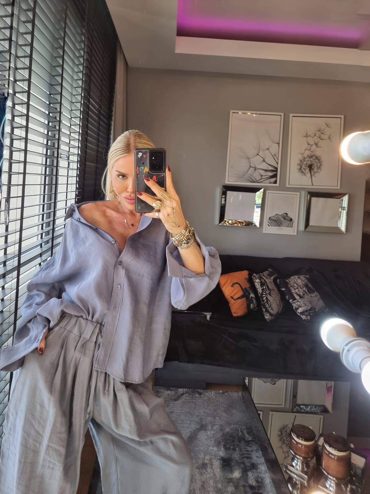 Oversize Gömlek Takım