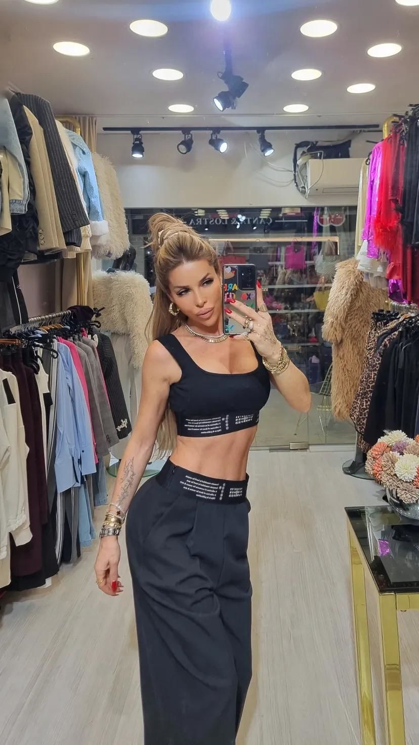 Krep Kumaş Pantolon  Takım