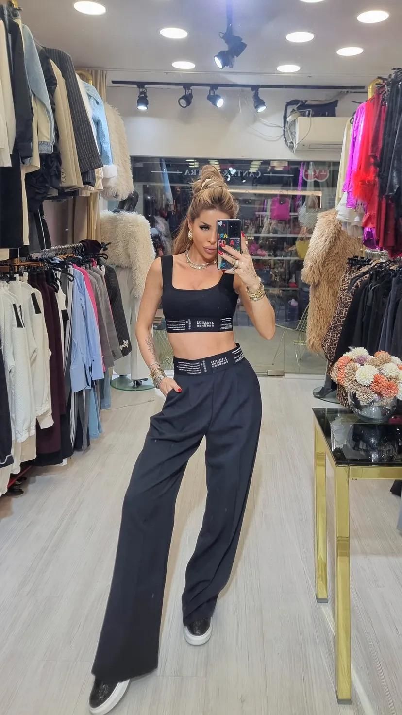 Krep Kumaş Pantolon  Takım